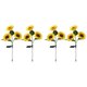 thumbnail image 1 of Paquete de 4 Luces Solares de Girasol para Exteriores, Impermeables, Luz LED Solar, Luz de Paisaje para Césped, Patio, Camino, Decoración de Jardín, 1 of 5