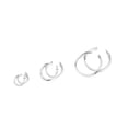 thumbnail image 2 of PAVOI 14K White Gold Plated | 2mm Thick 30mm Gold Hoops Women Earrings for Women, 2 of 6