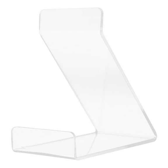 HEMOTON 2pcs Clear Acrylic Desk Organizer for Vinyl Records Magazines Music Albums Home Office Tabletop Display Stand File Holder