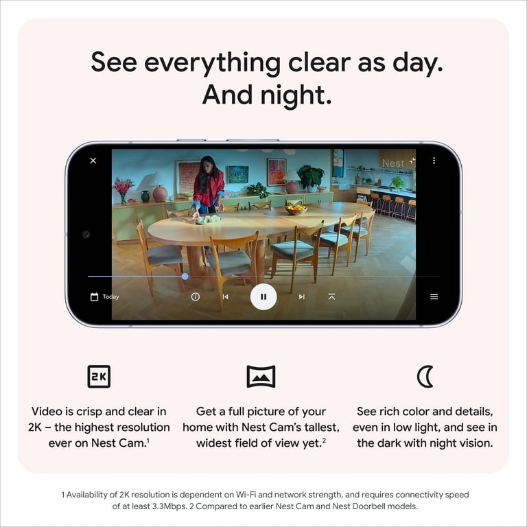 Google Nest Cam Indoor (Wired, 3rd Gen) - Indoor Security