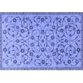 thumbnail image 1 of Ahgly Company Indoor Rectangle Persian Blue Traditional Area Rugs, 2' x 4', 1 of 4