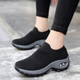 thumbnail image 2 of Women's Slip-On Walking Shoes - Breathable Mesh Sneakers with Comfort Cushion for All-Day Wear and Leisure, 2 of 12