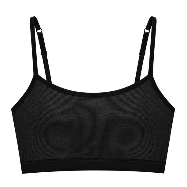 Ropa interior de algodón puro con tirantes para la espalda, para mujer, para estudiantes, deportiva, transpirable, cómoda, con sujetador envolvente sin aros