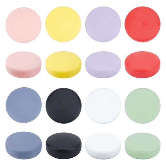 16Pcs 8 Colors Button Covers