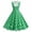 Green., variant on HBGVBA Casual Midi Dress for Women,Short Sleeve Dresses,Bow Vintage Elegant Floral Print Mid Length Dress