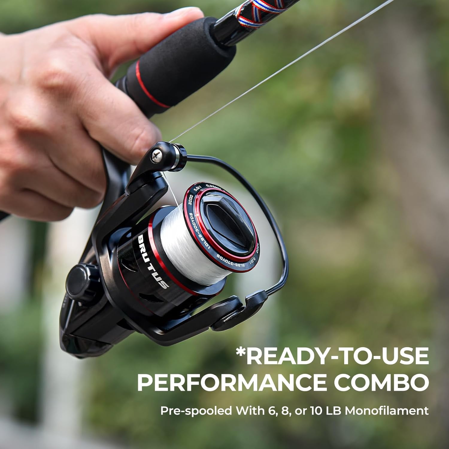 KastKing Spinning & SpinCast Rod & Reel Combo, Brute Tuff & Graphite