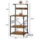 thumbnail image 5 of Zocalo Estante de Cocina con 2 TOMACORRIENTES | 4 Niveles Ajustables | Soporta Microondas, 40x60x133 cm, 5 of 8