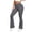 Gray, variant on Flare Leg Yoga Pants for Women Elastic Waist Stretchy Slim Fitted Butt Lifting Fitness Quick Drying Workout Athletic Pants