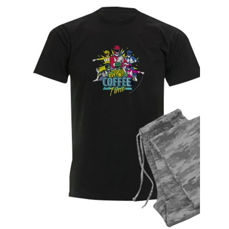 

CafePress - Power Rangers It s Coffee Time - Men s Dark Pajamas