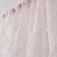 thumbnail image 4 of Your Zone Diamond Clip Sheer Single Curtain Panel, Pink Starlight, 38"W x 54"L, 4 of 6