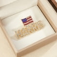 thumbnail image 2 of Kamala Harris Brooch 2024 US Presidential Election Campaign Souvenir America Flag Lapel Pins, 2 of 6