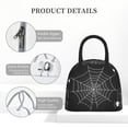 thumbnail image 4 of Fotbe A Web With A Spider Pattern Lunch Bag, Insulated Lunch Box, Small Leakproof Cooler Food Lunch Containers Reusable High Capacity Lunch Tote Bags for Work, Travel, Outdoor, 4 of 6