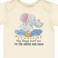 thumbnail image 4 of Inktastic My Yaya Loves Me to the Moon and Back Elephant Family Boys or Girls Baby Bodysuit, 4 of 5