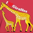 thumbnail image 3 of CafePress - I Love Giraffes Women's Dark T Shirt - Women's Traditional Fit Dark T-Shirt, 3 of 4
