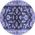 thumbnail image 1 of Ahgly Company Indoor Round Oriental Blue Traditional Area Rugs, 6' Round, 1 of 4