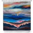 thumbnail image 1 of Shower Curtains 70" x 73" from DiaNoche Designs by Lam Fuk Tim - Moonscape 1, 1 of 1