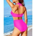 thumbnail image 6 of Admvng Swim Suits for Women Conservative Solid Strappy Back Set Two Piece Swimsuits Swimdress S-2XL, 6 of 6