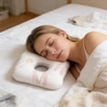 thumbnail image 4 of Ear Piercing Pillow 11.41In Hollow Ear Cushion Pressure Relief Ear Support Pillow Breathable Travel Friendly for Post Ear Surgery Recovery Home Sleep Beach Trips Weekend Getaways Business Rest Pillow, 4 of 6