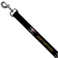 thumbnail image 2 of Buckle-Down Pet Leash, Dog Leash, Buckle Down Logo Adopt Dont Shop Black Yellow, 4 Feet Long 1.0 Inch Wide, 2 of 6