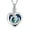 Blue/Steel, variant on Cremation Jewelry for Ashes Stainless Steel Moon and Star Crystal Heart Cremation Urn Pendant Memory Necklace for Cremation Ashes Memorial Jewelry