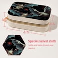 thumbnail image 5 of Bat Velvet Portable Jewelry Box with Removable Compartment - Ideal Bracelet Holder and Necklace Organizer - Gift, 5 of 7