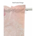 thumbnail image 5 of Romantic Pink Roses Kitchen Valances for Windows Farmhouse Linen Window Valance Curtain for Living Room Window Treatment Watercolor Vintage Botanical Floral Valance Rod Pocket Topper, 60 x 18 Inch, 5 of 6
