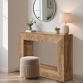 thumbnail image 1 of Kojooin Rustic Farmhouse Console Table with Storage Shelf, 47 Inch Wooden Narrow Entryway Sofa Table for Hallway or Foyer, 1 of 7