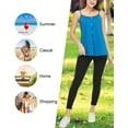 thumbnail image 6 of Women's Summer Casual Sleeveless Camis Tank Tops Loose Flowy Cute Tunic Pleated Lightweight Shirts, 6 of 7