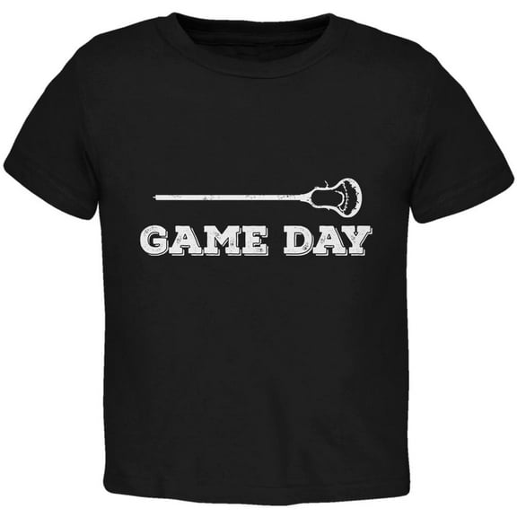 Game Day Lacrosse Black Toddler T-Shirt - 4T