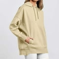 thumbnail image 5 of GigrtiJin Oversized Hooded Sweatshirts for Womens Fashion Casual Long Sleeves Drawstring Hoodies with Pockets, 5 of 8
