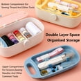 thumbnail image 6 of Sewing Kit, Portable Travel Sewing Kit for Adults, Needle and Thread Kit Plastic Sewing Box Small Sewing Kit Sewing Accesories, DIY Sewing Supplies Organizer Box(Pink), 6 of 8