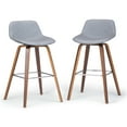 thumbnail image 3 of Simpli Home Randolph 28 inch Bentwood Counter/ Bar Height Stool (Set of 2), 3 of 15