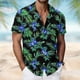 thumbnail image 1 of Blusa y camisa de manga corta con cuello vuelto para hombre, camisa hawaiana de manga corta con estampado de verano para playa, blusa, camisa para hombre, tops de poliéster, 1 of 8