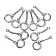 thumbnail image 4 of LEEYNEER 30pcs Snake Chain Key Ring Key Chains Bag Charms DIY Craft Silver, 4 of 5
