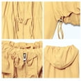 thumbnail image 4 of Nestiefly Women's Zip Up Hoodies Drawstring Windbreaker Jacket Sport Casual Workout Coats Y2K Long Sleeve Outwears with Pockets 2026 Yellow XS, 4 of 7