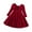 Red, variant on Zwiiyzr Toddler Girls Velvet Christmas Clothes Flare Big Bowknot Cut Out Dress Princess Dress 3-8 Years Old Pink