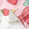 thumbnail image 4 of 100% Cotton Red Green Bowknots Bedding Set Twin Size,Cartoon Daisy Floral Comforter Cover Reverse,Kawaii Strawberry Duvet Cover Teens,（No Comforter）, 4 of 6