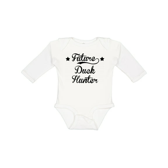 Inktastic Future Duck Hunter Boys or Girls Long Sleeve Baby Bodysuit