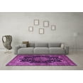 thumbnail image 3 of Ahgly Company Indoor Square Persian Purple Traditional Area Rugs, 8' Square, 3 of 4