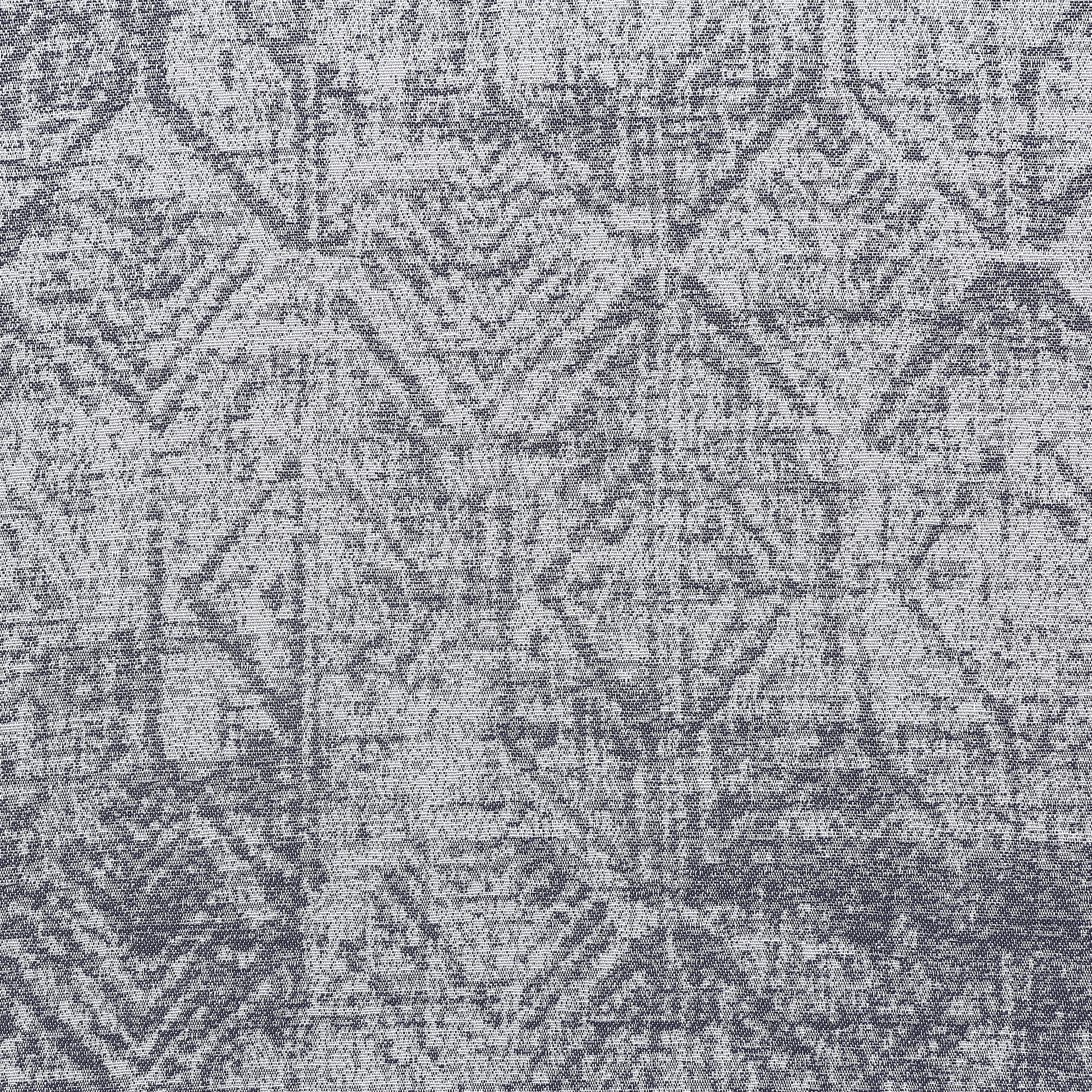 Sun Zero Medallion Grommet Blackout Curtain Panel, 50.0" X 95.0", 50"X95", Indigo Blue
