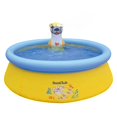 thumbnail image 1 of SunClub Paddling Pool Water Spraying Otter Pool 150 x 41 cm with Inflatable Air Ring, 1 of 4