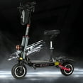 thumbnail image 5 of ZonDoo ZO03Plus Electric Scooter Adults with Damper,Up to 55 MPH 60 Miles Range,6000W Dual Motors 11" Off-road Tires Escooter with Seat for Adults, 5 of 10
