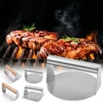thumbnail image 3 of Fridja Stainless Steel Burger Press, Burger Press With Handle For Flat Top Grill Cooking, Grill Accessories For Steak Making, 3 of 5