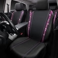 thumbnail image 3 of Juego completo de fundas para asientos de coche CAR PASS Bling de piel impermeable, 3 of 9