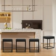 JONPONY Black Counter Height 24" Bar Stools Set of 2 for Kitchen ...
