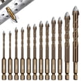 thumbnail image 3 of TAPDRA Heavy Duty Hex Shank Drill Bits Set For Impact Driver Electric Drill Concrete Tile Brick Processing Application, 3 of 10