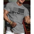 thumbnail image 2 of Gymish American Flag Workout Shirt for Men – Patriotic Gym T-Shirt, Funny Lifting Tee, Men’s Athletic Workout Apparel, Heather Grey, Small, 2 of 6