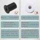 thumbnail image 3 of Kit de 4 piezas para enrutamiento de cables para orificios de pared de 1 pulgada, pasacables pasacables, pasacables de pared para cable Ethernet., 3 of 4