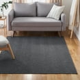 thumbnail image 2 of TOWN & COUNTRY BASICS Pax Herringbone Textured Solid Everwash® Washable Area Rug, Low Pile, Non-Slip Backing, Easy Clean Pet & Family Friendly Rug, Dark Grey, 9'x12', 2 of 14