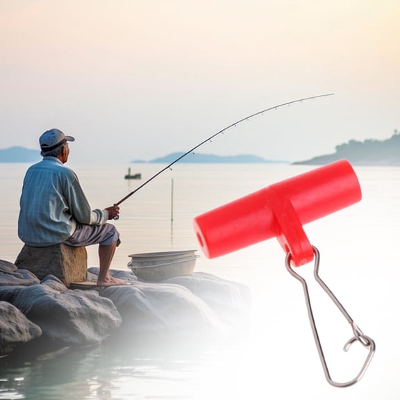 Goowood Fishing Swivels and Sinker Slides with Plastic Head Hook Slide Swivels Multi Purpose Fishing Gear for Freshwater Angling 1 Piece